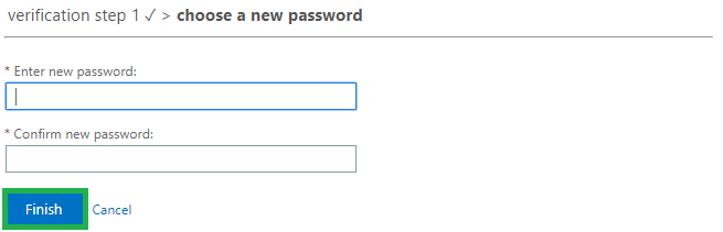 Create your new password.