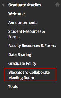 Blackboard Collaborate Meeting Room