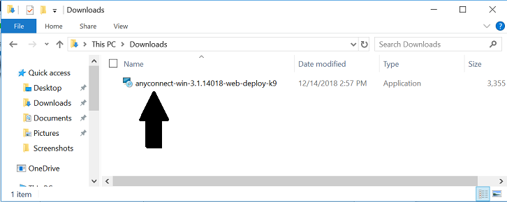 File location for install
