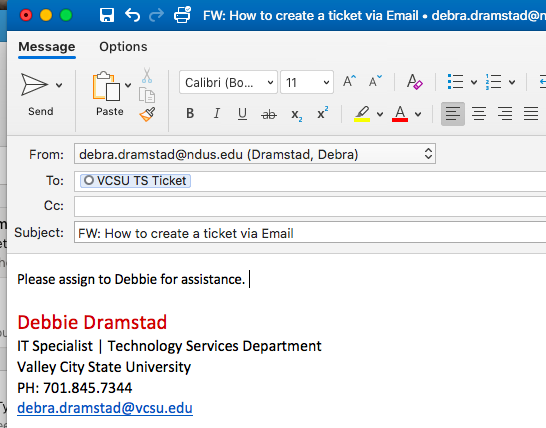 Email Address to send ticket to One Stop