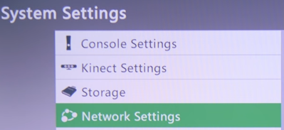 Network Settings Button