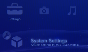 System Settings Button