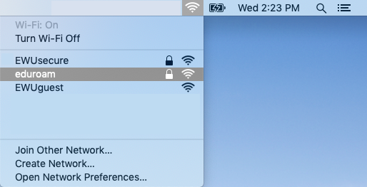 MacOS WiFi Selection