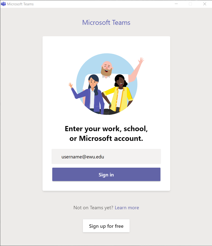 How do I login into Microsoft Teams? : Eastern Washington University