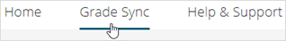 Grade Sync tab