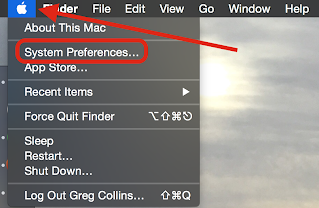 Apple Icon top left then to system preferences