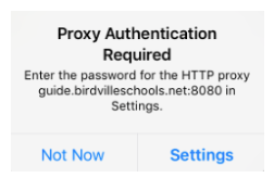 Proxy Authentication Message