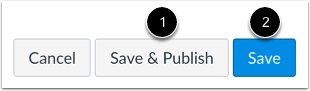 Save and Publish