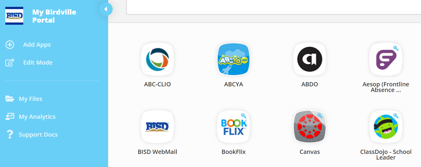 BISD Portal apps with Canvas icon screenshot