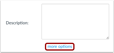 Open More Options