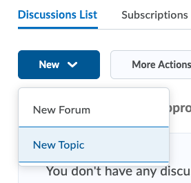 discussions create topic