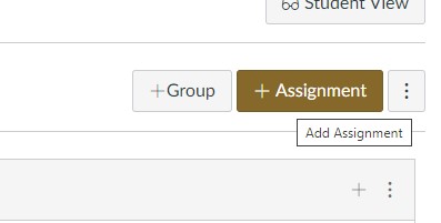 the +Assignment gold button