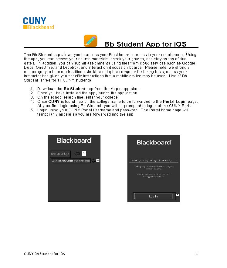 Bb Student for iOS