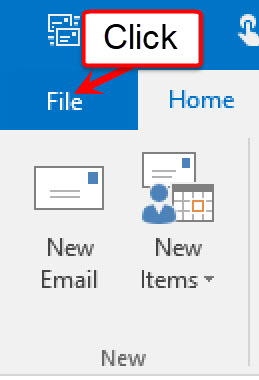 Account Appearing in the Outlook Application