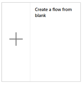 Create a flow from blank