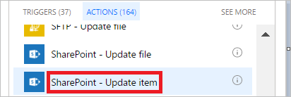 select update item