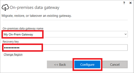 Recover an existing gateway