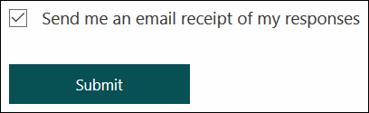 Option to send yourself an email receipt of your responses in Microsoft Forms