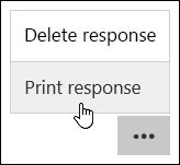 Print response option in Microsoft Forms