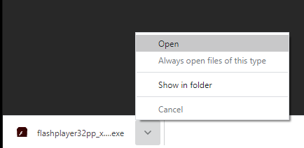 Open the downloaded file