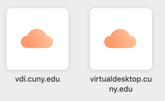 Click on the Icon that represents the CUNY Virtual Desktop