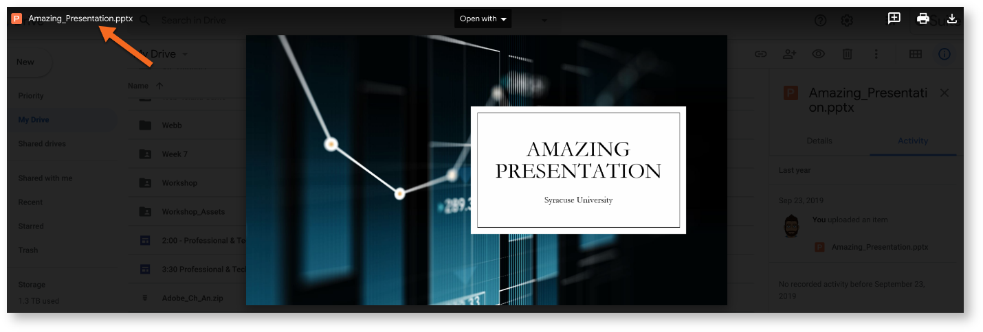 PowerPoint preview