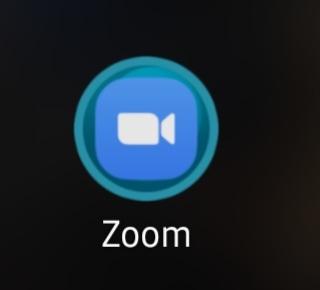 Zoom mobile app on device homescreen