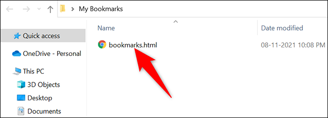 Firefox bookmarks file.