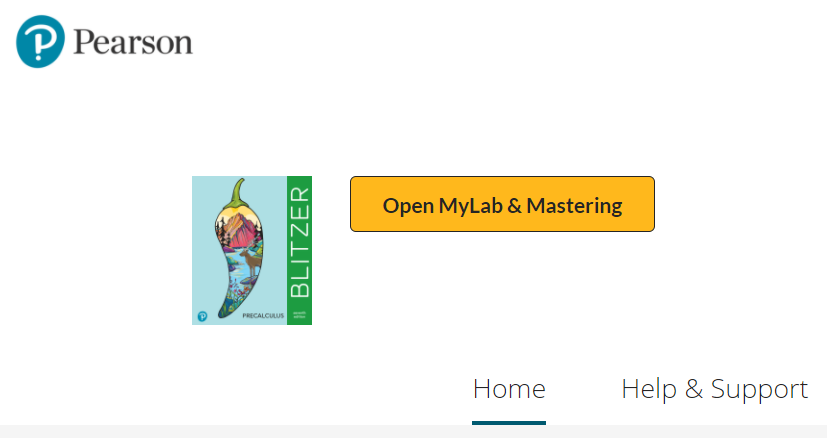 Pearson Dashboard with Open MyLab & Mastering is shown.