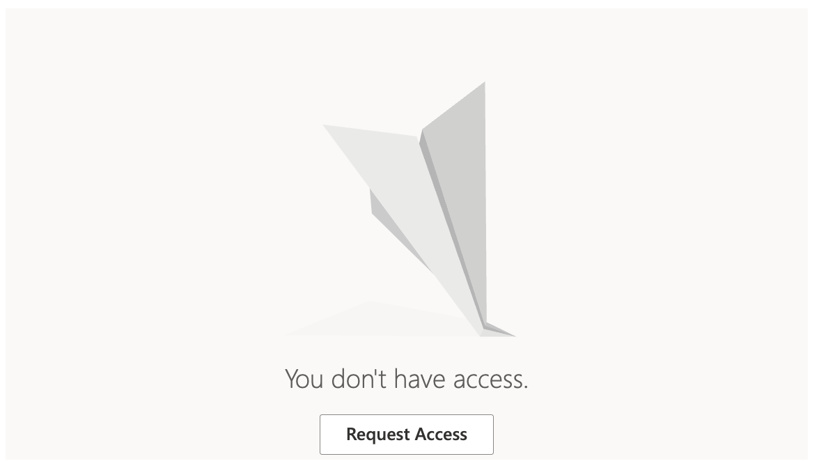 No access error