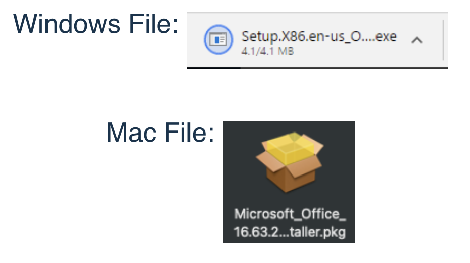 Installer files