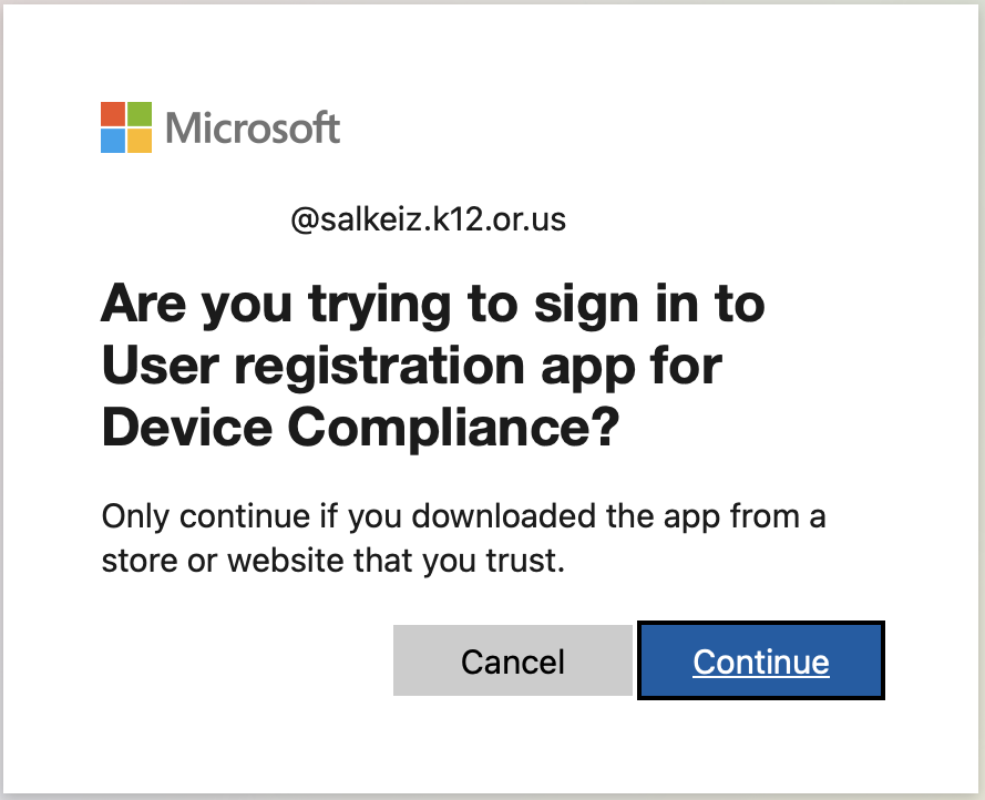 Continue with User Registration.