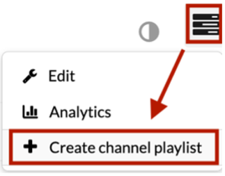 Create channel playlist screenshot