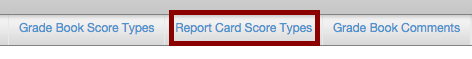 report card score types button