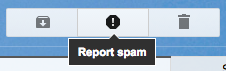 gmail report spam button