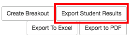 export student results button, highlighted