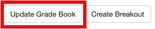 two buttons with the "update grade book" button highlighted.