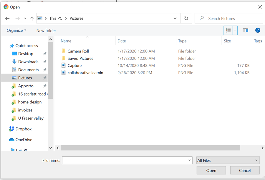 Screenshot of file explorer window in AppSpace