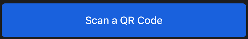 Screenshot of Scan a QR Code button