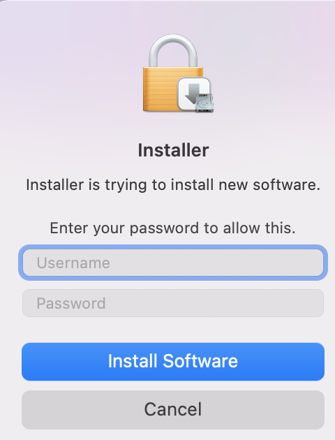 screenshot of MACOS Installer