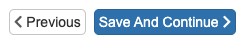 two buttons "previous" and "save and continue"