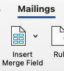 "insert mail merge field" button.