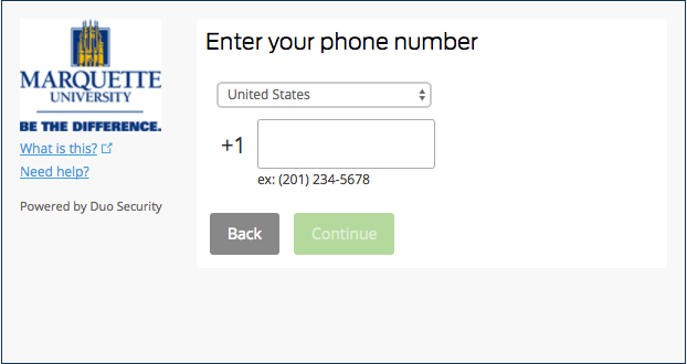 Enter and confirm phone number