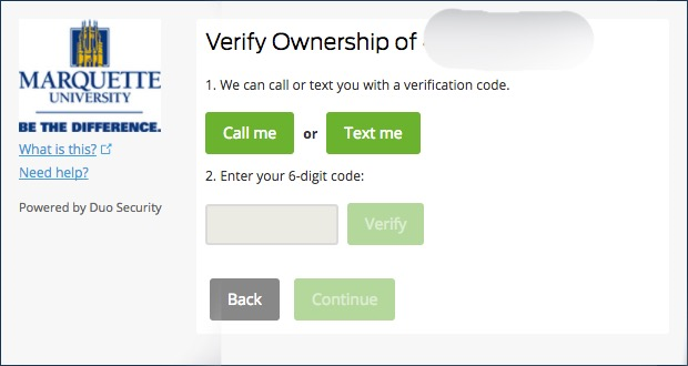 Verify ownership of phone