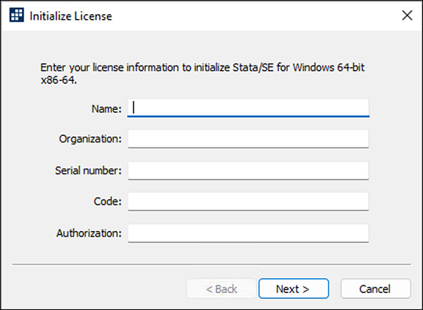 Initialize License