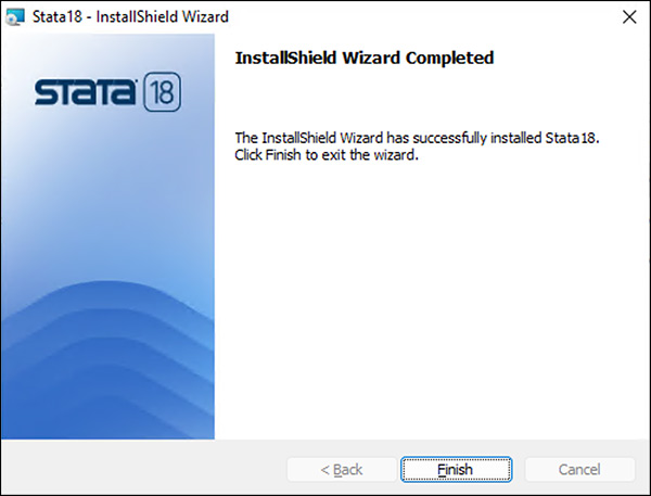 InstallShield wizard completed
