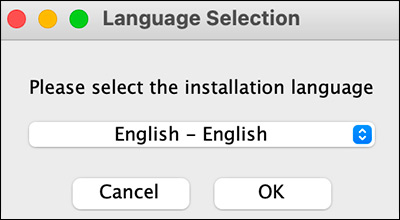 Installation language