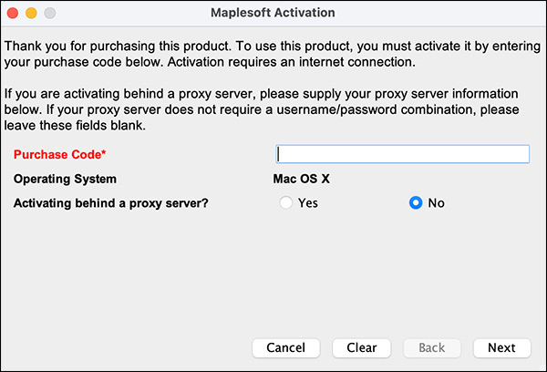MapleSoft Activation