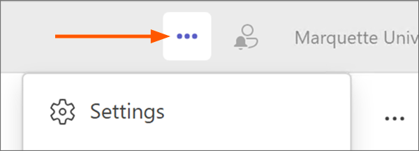 Topmost three-dots menu icon