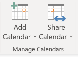 Share your calendar with another person.
